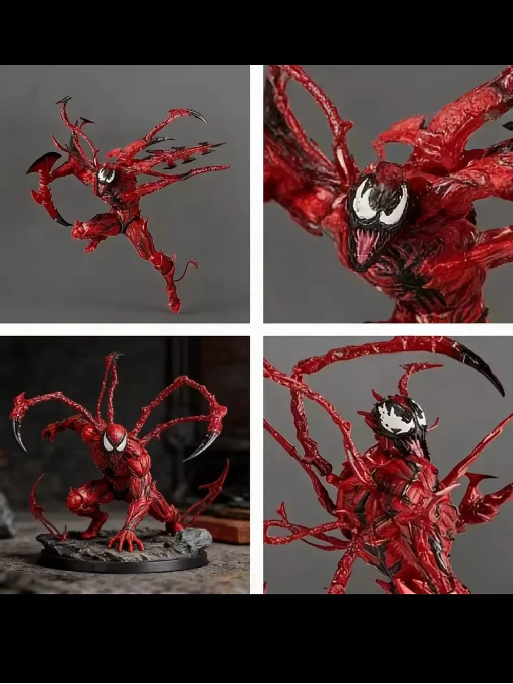 Red Carnage Action Figure - Sculpted Symbiote Statue - Picture 3 of 3